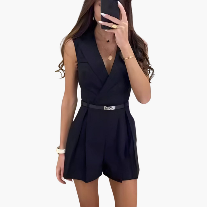 Rosie | Stilvoller ärmelloser Jumpsuit