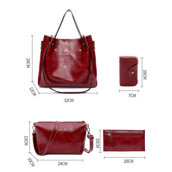 Sutton - Elegantes 4-teiliges Retro-Taschen-Set