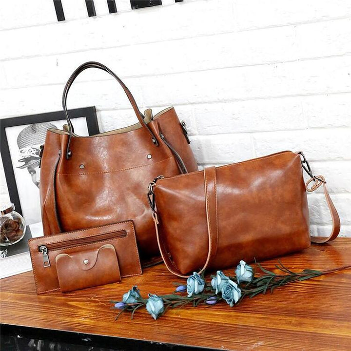 Sutton - Elegantes 4-teiliges Retro-Taschen-Set