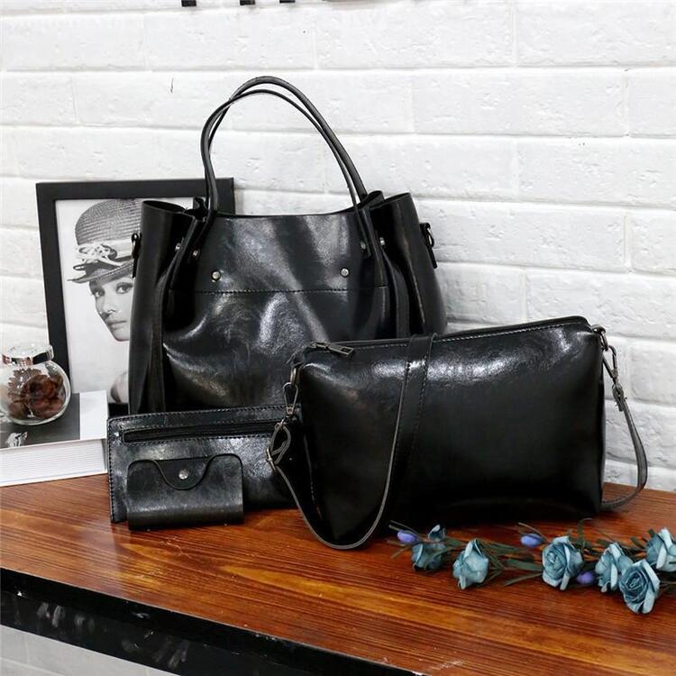 Sutton - Elegantes 4-teiliges Retro-Taschen-Set