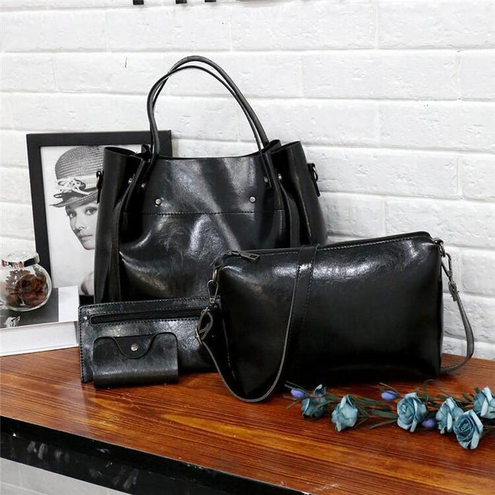 Sutton - Elegantes 4-teiliges Retro-Taschen-Set