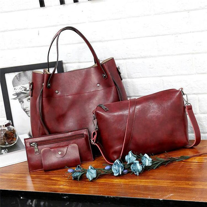 Sutton - Elegantes 4-teiliges Retro-Taschen-Set