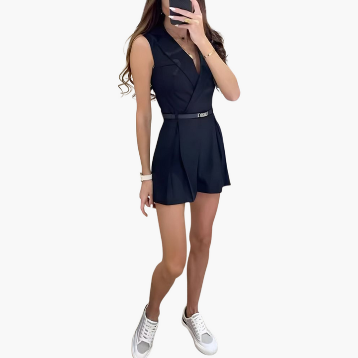 Rosie | Stilvoller ärmelloser Jumpsuit
