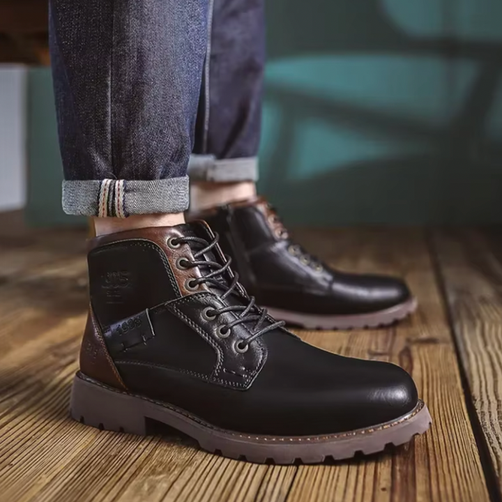 Aaron™ | Herrenstiefel aus Vintage-Leder