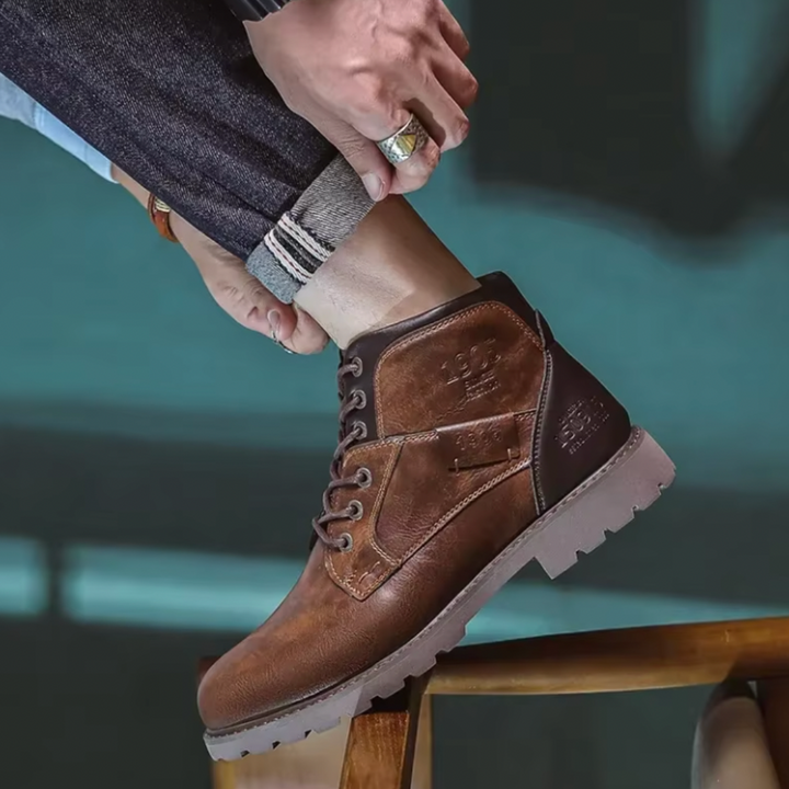 Aaron™ | Herrenstiefel aus Vintage-Leder