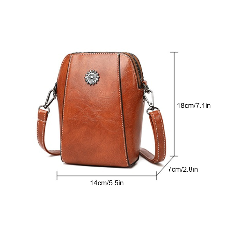 Wien - Einfarbige Kompakte Mini-Handtasche