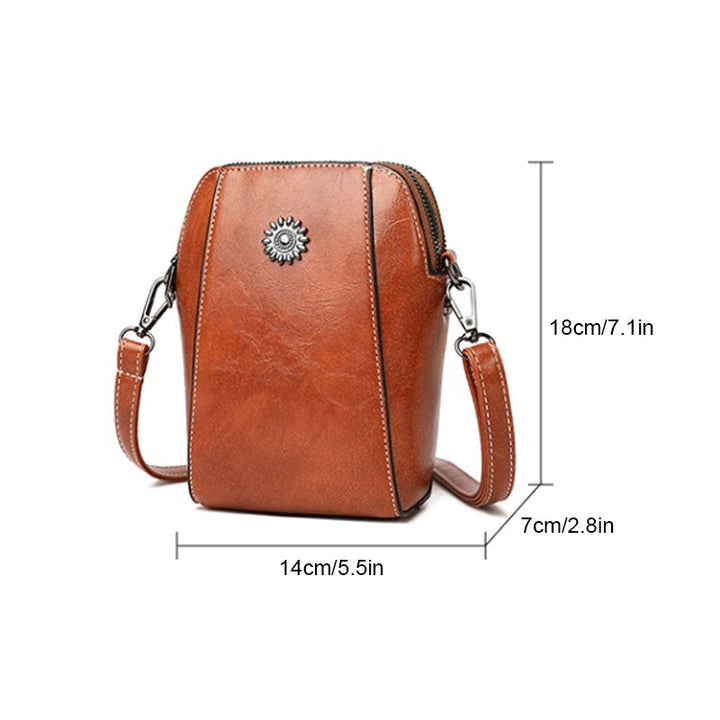 Wien - Einfarbige Kompakte Mini-Handtasche