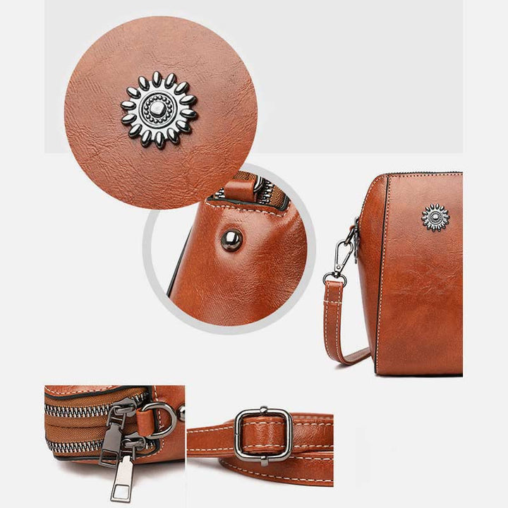 Wien - Einfarbige Kompakte Mini-Handtasche