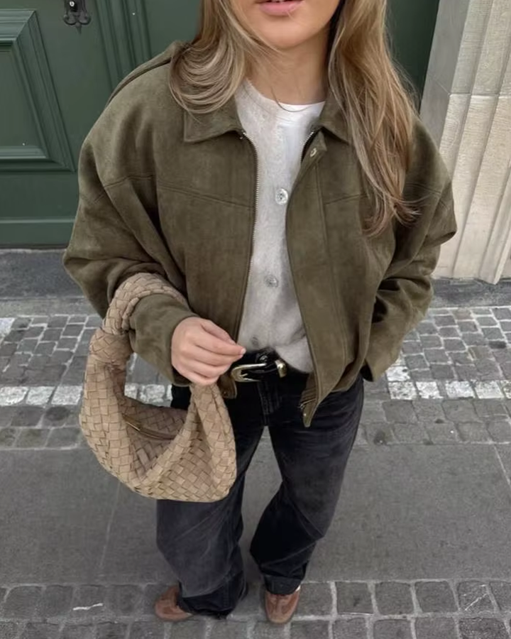 Sara™ | Stylische Damen Bomberjacke
