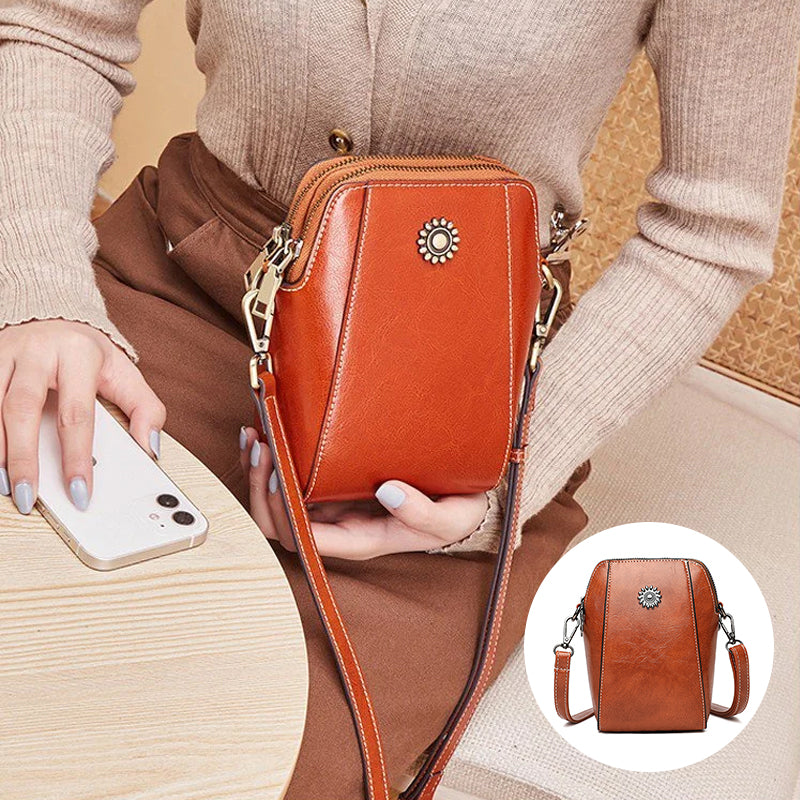 Wien - Einfarbige Kompakte Mini-Handtasche