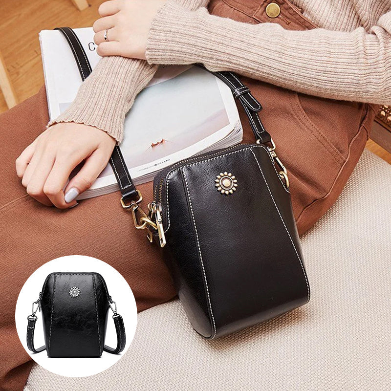 Wien - Einfarbige Kompakte Mini-Handtasche