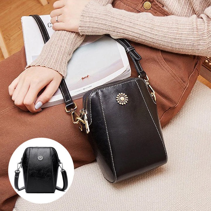 Wien - Einfarbige Kompakte Mini-Handtasche