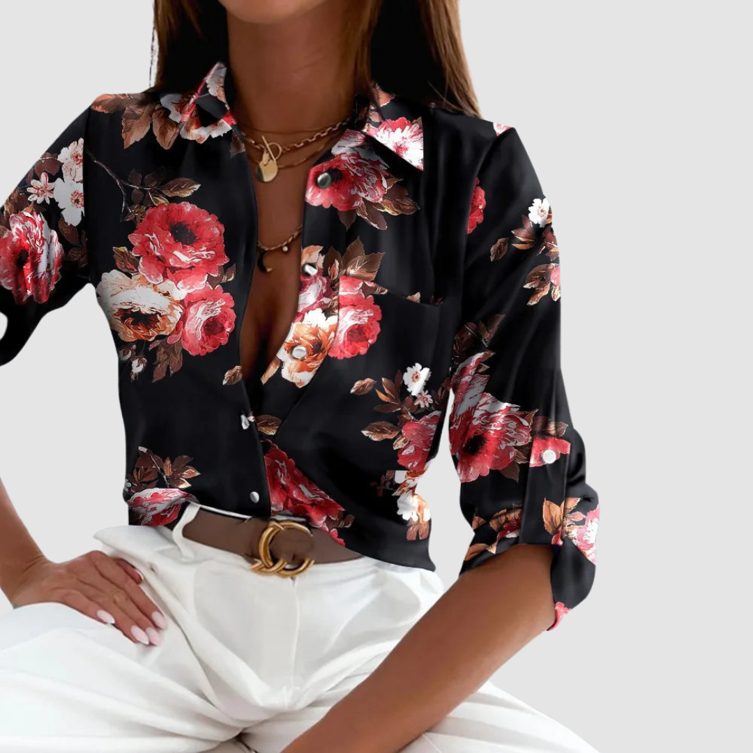 Donna™ Elegante Bluse mit praktischen Taschen