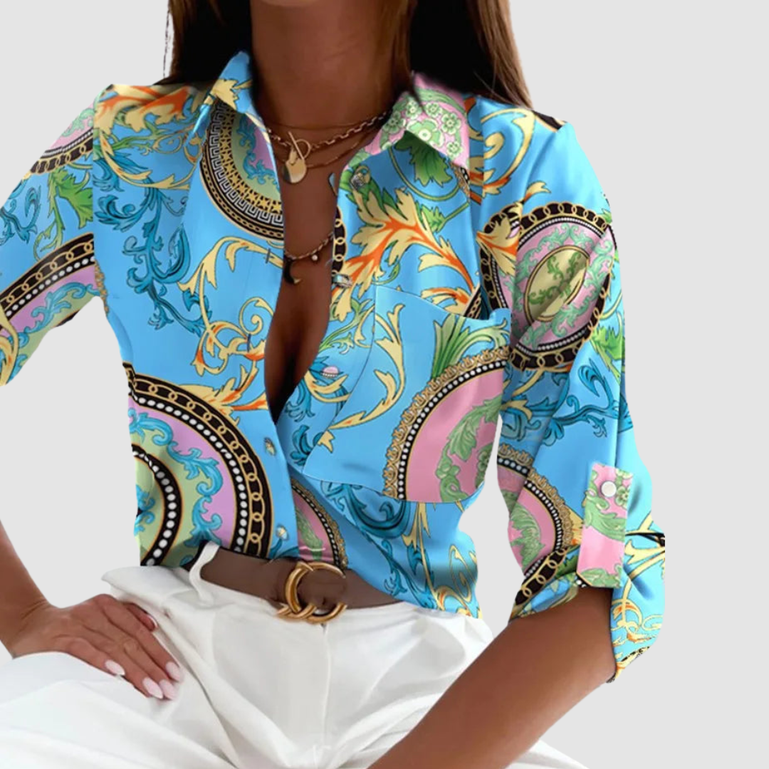 Donna™ Elegante Bluse mit praktischen Taschen