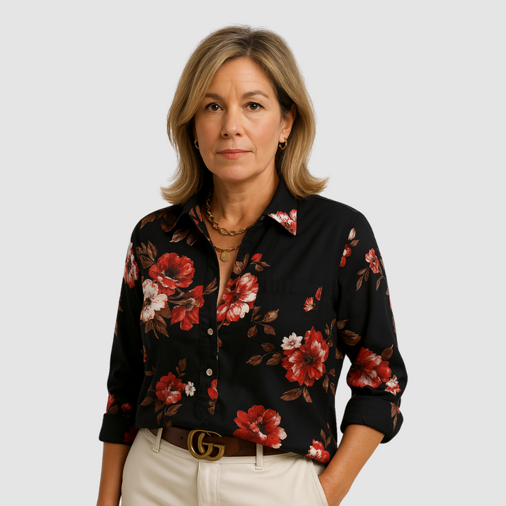 Donna™ Elegante Bluse mit praktischen Taschen