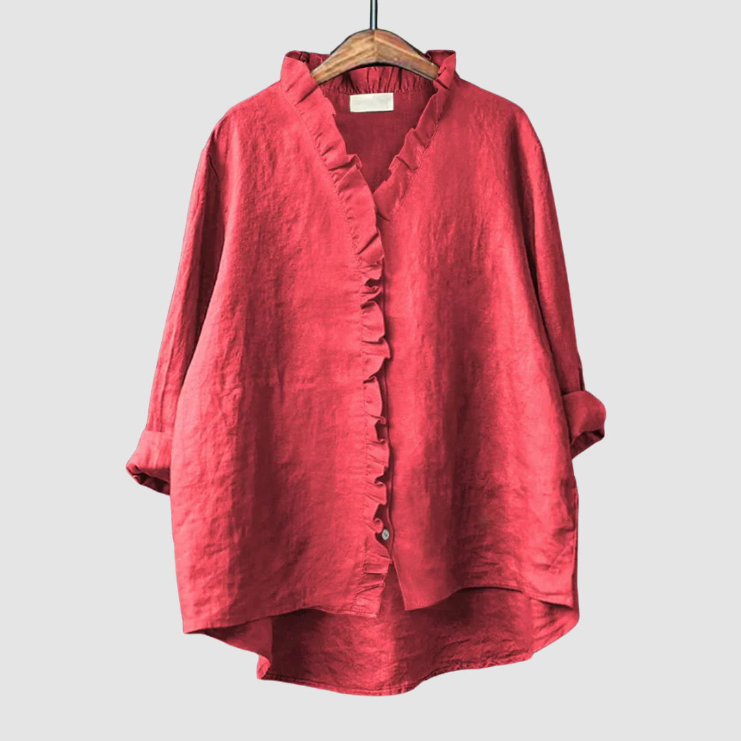 Amélie™ Klassische Atmungsaktive Bluse