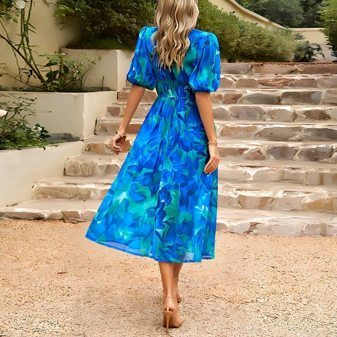 Blessie | Blumenmuster Maxi-Kleid