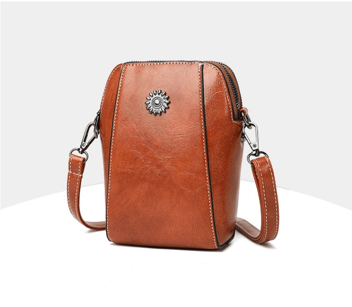 Wien - Einfarbige Kompakte Mini-Handtasche