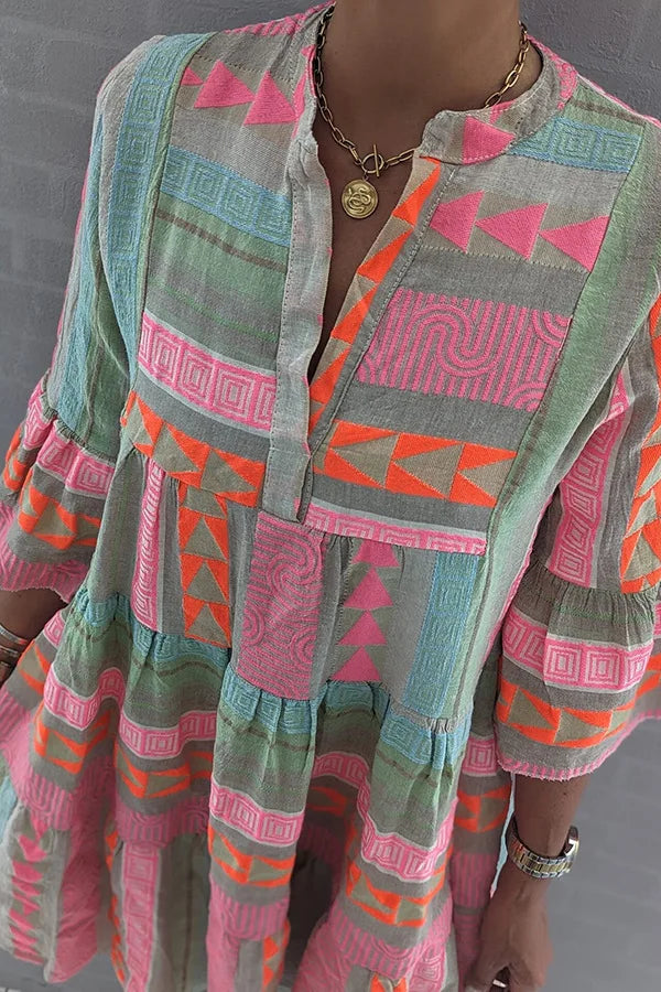 Ayla | Bohemian Layered Tunic Dress
