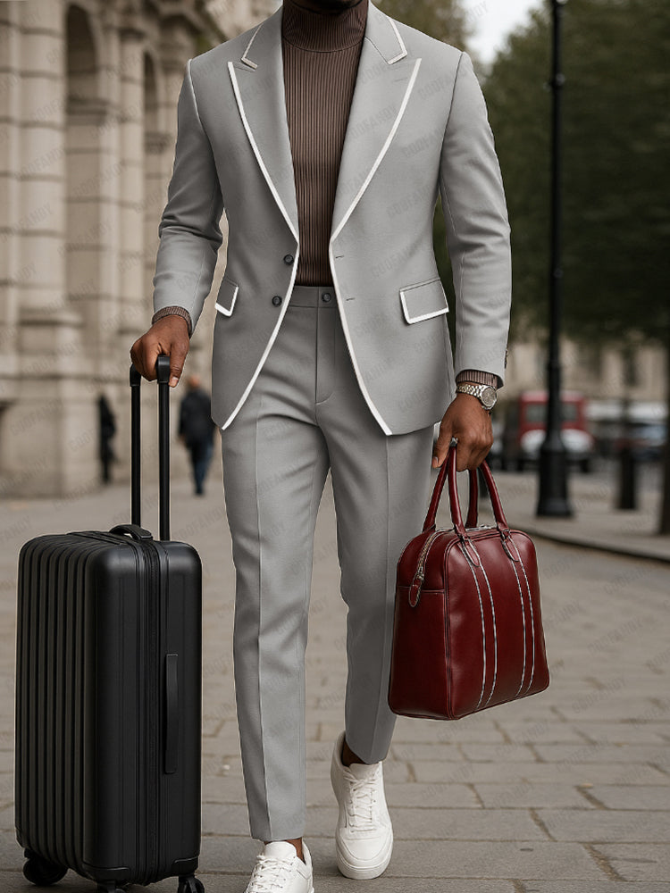 GIANNI | Casual Suit with Contrasting Finishes