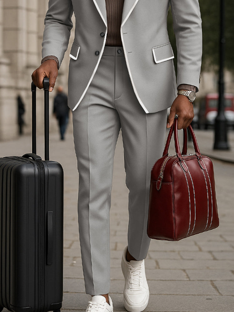 GIANNI | Casual Suit with Contrasting Finishes