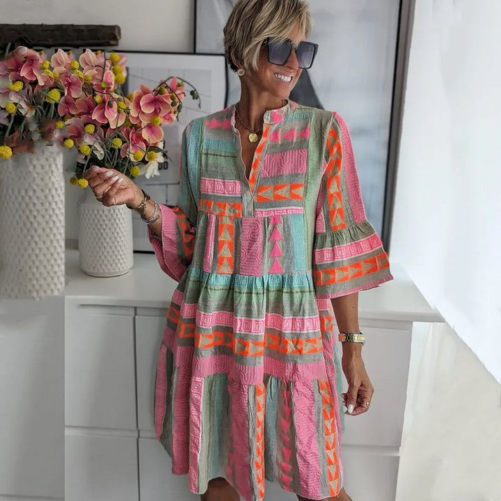 Ayla | Bohemian Layered Tunic Dress