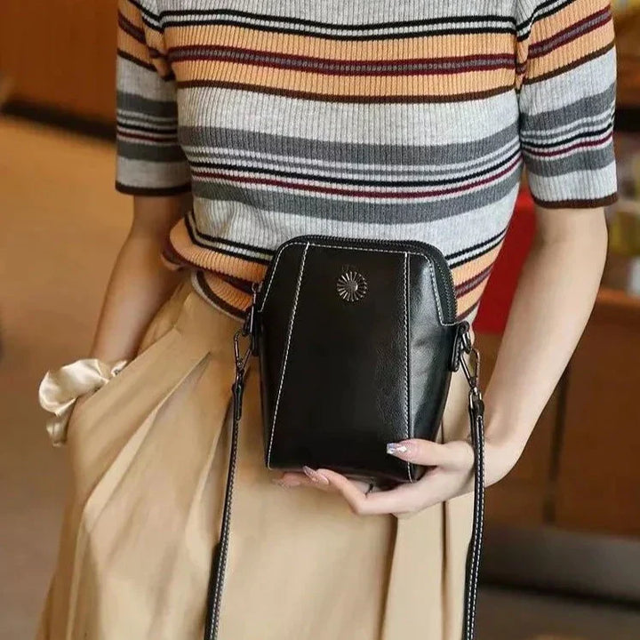Wien - Einfarbige Kompakte Mini-Handtasche