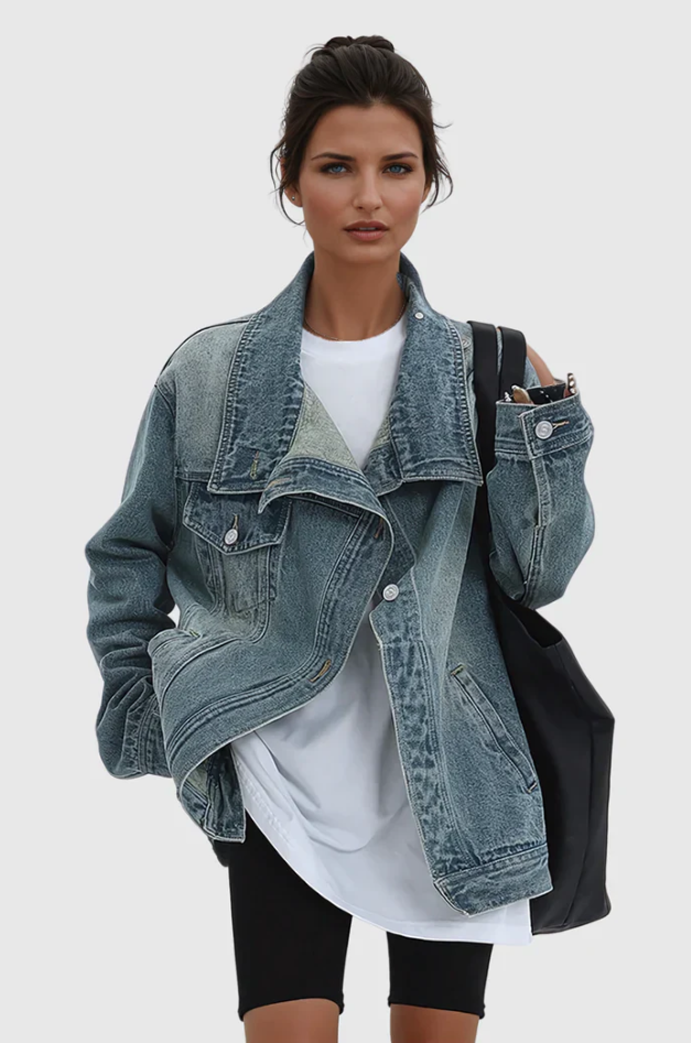 Bella™ | Künstlerische Denimjacke für kreative Styles