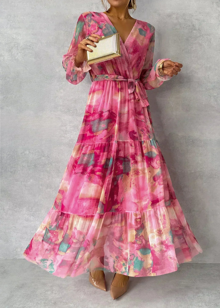Das Gia™ | Damen Sommerkleid mit langen Ärmeln