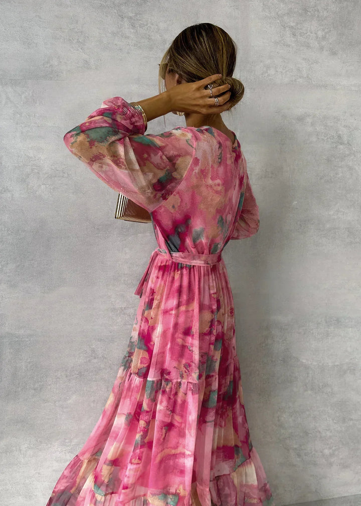 Das Gia™ | Damen Sommerkleid mit langen Ärmeln