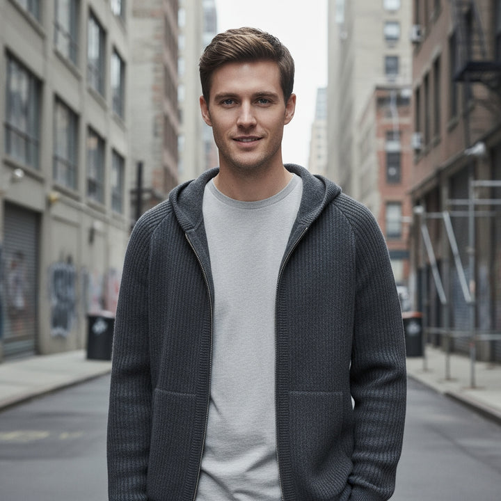 MERINO WOOL HOODIE