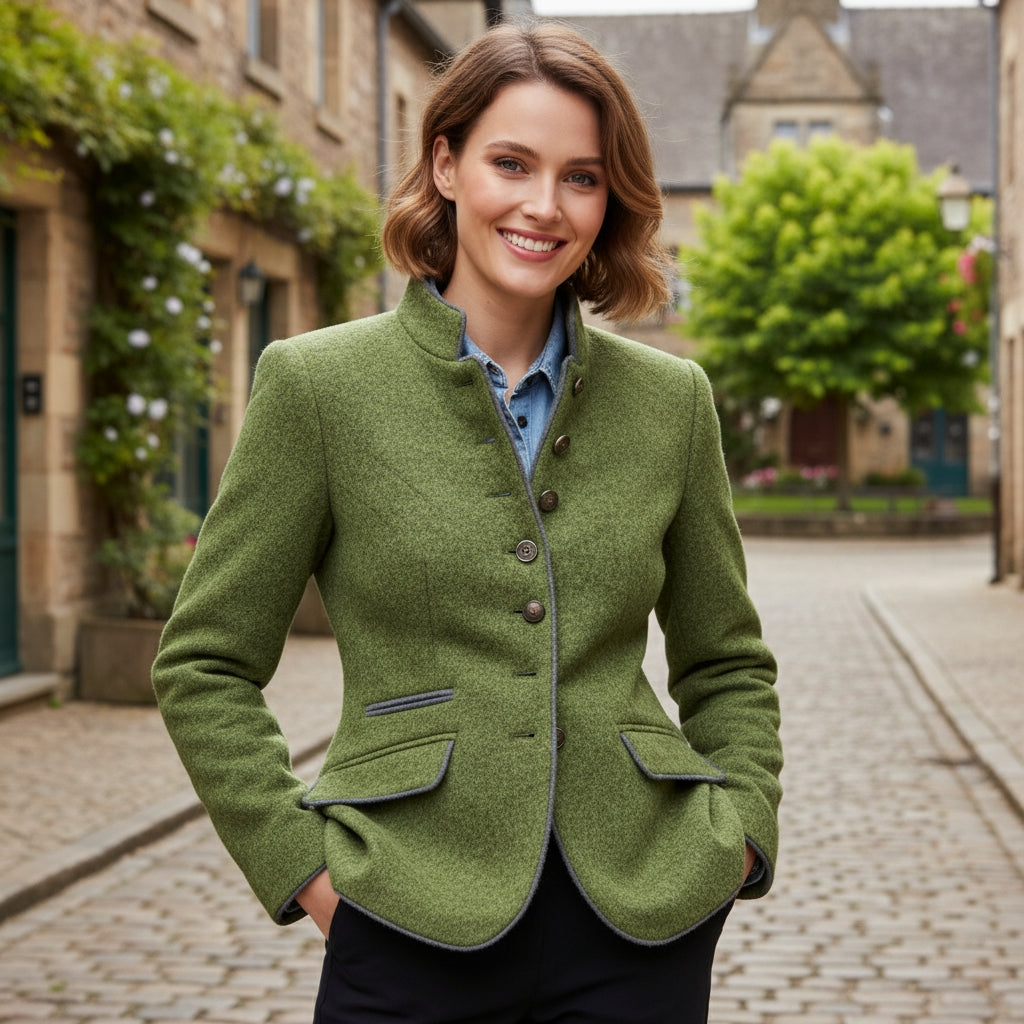 GIULIA | Elegant Cardigan with High Collar