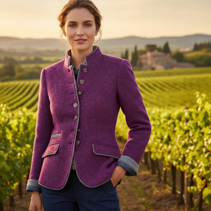 GIULIA | Elegant Cardigan with High Collar
