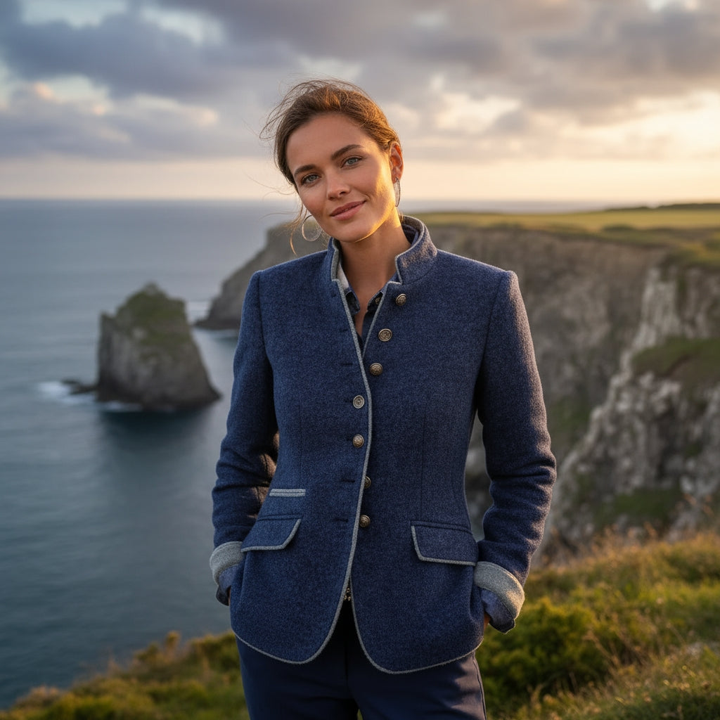 GIULIA | Elegant Cardigan with High Collar