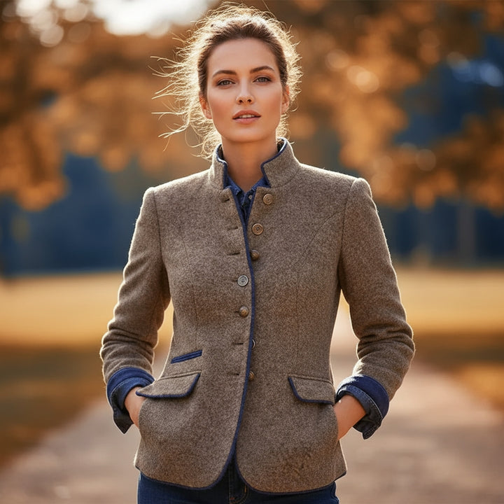 GIULIA | Elegant Cardigan with High Collar