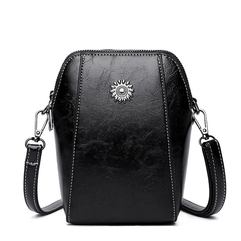 Wien - Einfarbige Kompakte Mini-Handtasche