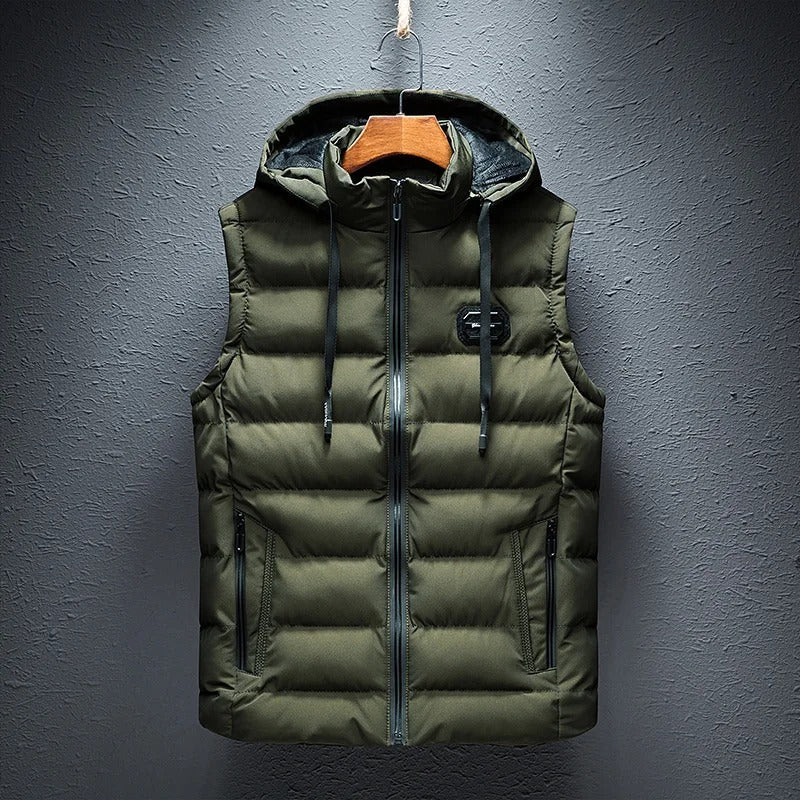 ELTON | Padded Gilet with Hood